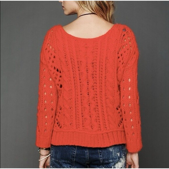 Free People Wildfire Fluff Sweater Size Small - Picture 5 of 13